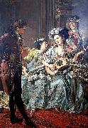 Louis Rolland Trinquesse The Courtship Spain oil painting artist